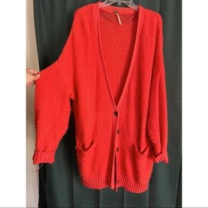 Oversized free people cardigan
